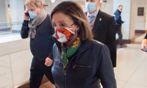 Nancy Pelosi leaves a meeting on Capitol Hill on Friday.