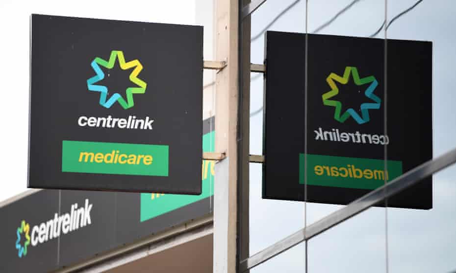File photo of Centrelink sign