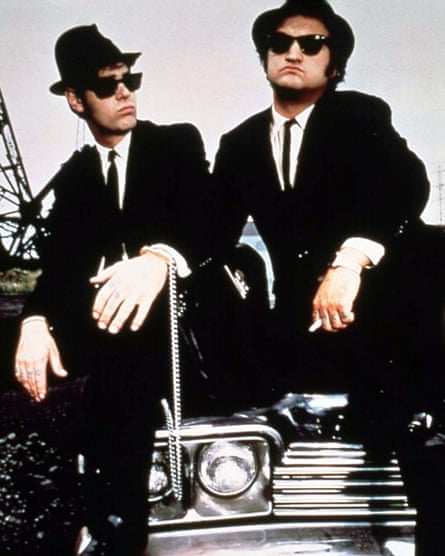 ‘A hard-to-pin-down hybrid of fact and fiction’ … Belushi, right, with Dan Aykroyd in The Blues Brothers.