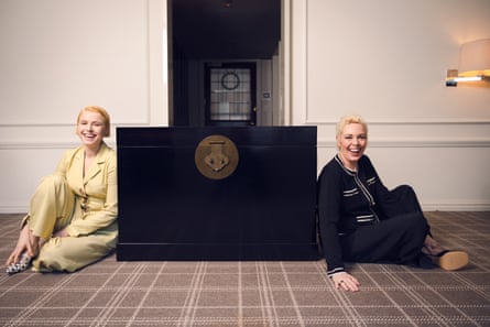 Buckley and Olivia Colman pose for a portrait