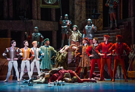 A scene from Romeo and Juliet by the Royal Ballet at the Royal Opera House.
