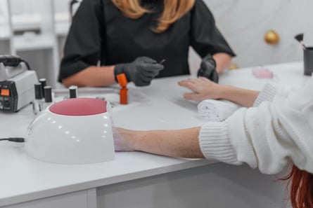 Nail salon workers are also exposed to the risks of the chemicals used in polishes
