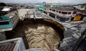 The Biggest City Sinkholes Around The World In Pictures
