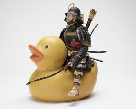 Modern times … Duck and Man 2025, by Noguchi Tetsuya.