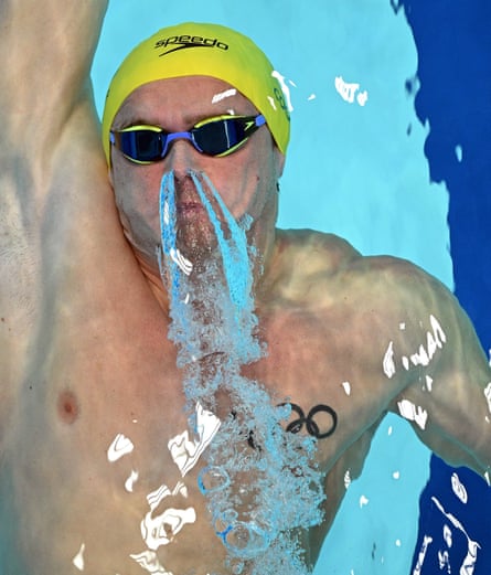 Isaac Cooper competes successful the men's 100m backstroke heats astatine Commonwealth Games.
