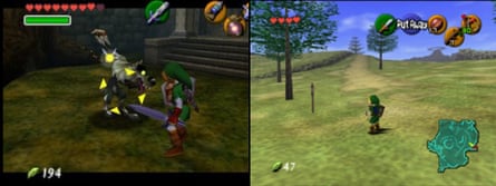 Screenshots from The Legend of Zelda: Ocarina of Time.