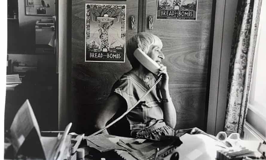 Carmel Budiardjo obituary 2 Carmel Budiardjo in the Tapol office at her home in Thornton Heath, south London