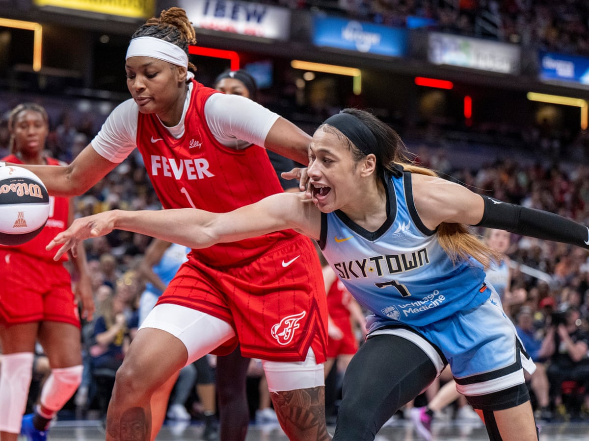 Carter says 'one little clip' does not define her after hard foul on Caitlin Clark | WNBA | The Guardian