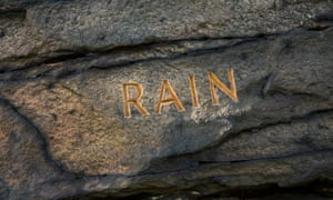 The Rain Stone near Blackstone Edge, one of a series of six Stanza Stones on a trail featuring poems by Simon Armitage.