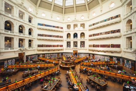 The La Trobe Reading Room at the State Library of Victoria.