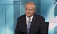 Prime minister Scott Morrison appearing on ABC’s 7.30 program on 6 May 2019.