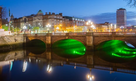 Dublin’s O’Connell Bridge across the River Liffey.