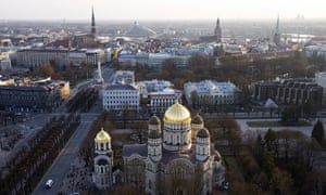 The Latvian capital of Riga.