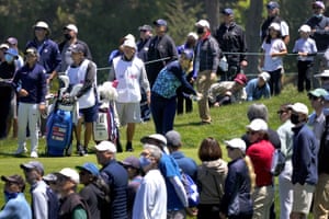 Lexi Thompson plays her shot from the 12th tee.