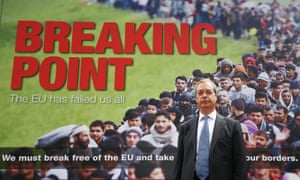 Nigel Farage and immigration billboard