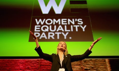Sophie Walker makes her keynote speech during the Women’s Equality party’s first annual conference in Manchester on 26 November 2016.