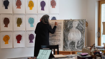 Dana Walrath in her studio