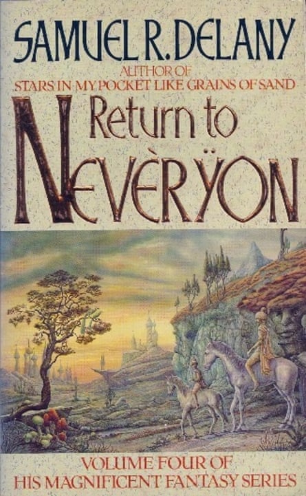 painting on book cover for Return to Nevèrÿon – Samuel Delany