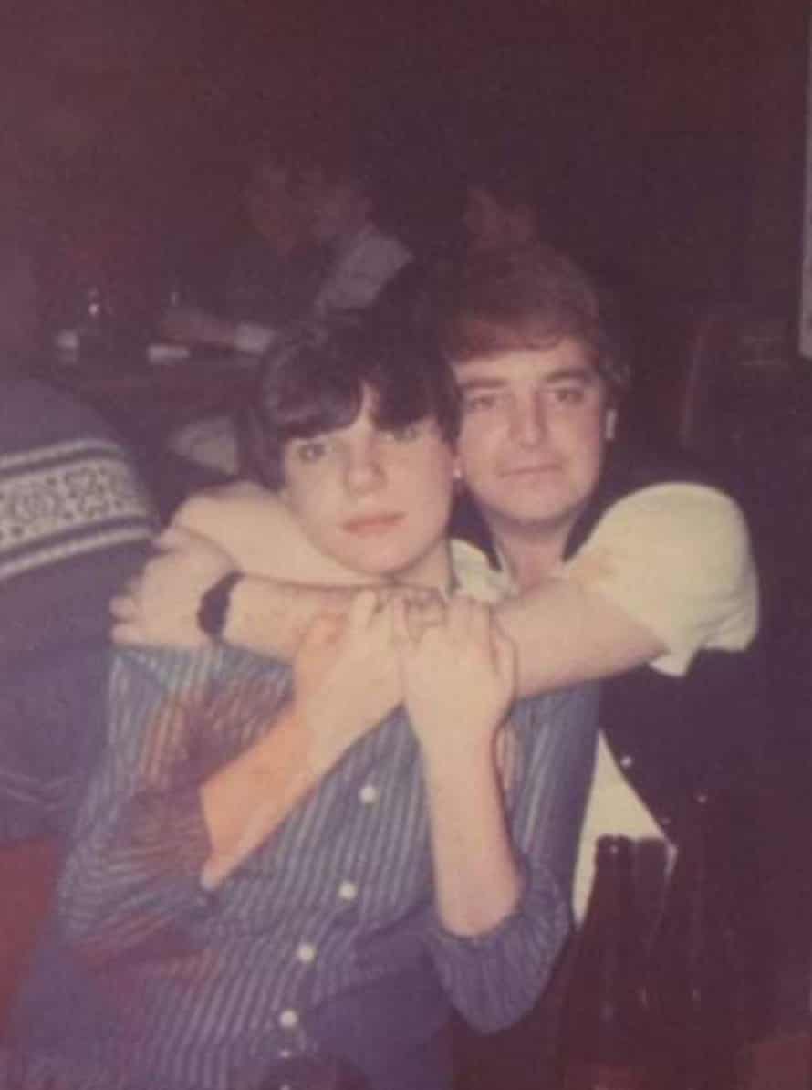 Terry and Michele astatine their engagement party.