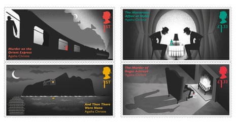 the new Agatha Christie stamps.