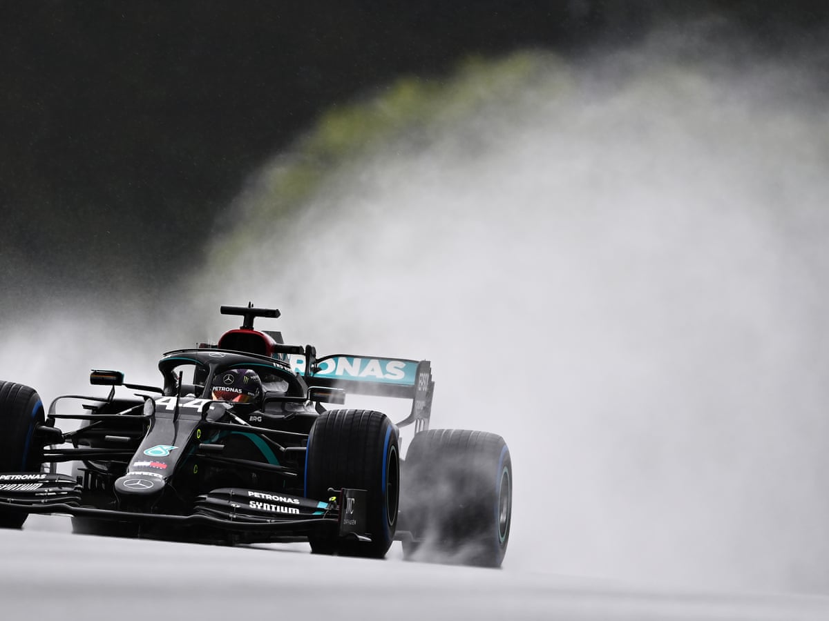 Lewis Hamilton On Pole For F1 Styrian Gp After Masterful Drive In The Rain Formula One The Guardian