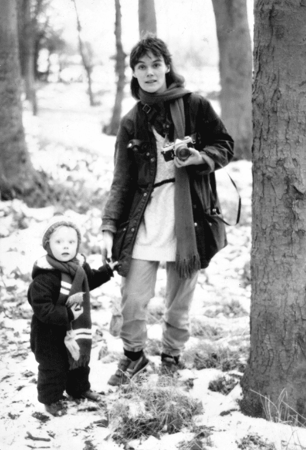 Tish and Ella in the snow … ‘She used that camera until the day she died.’