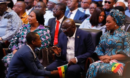 Ghana’s vice-president and presidential candidate from the ruling New Patriotic party (NPP), Dr Mahamudu Bawumia, at the launch of his campaign in Accra in February