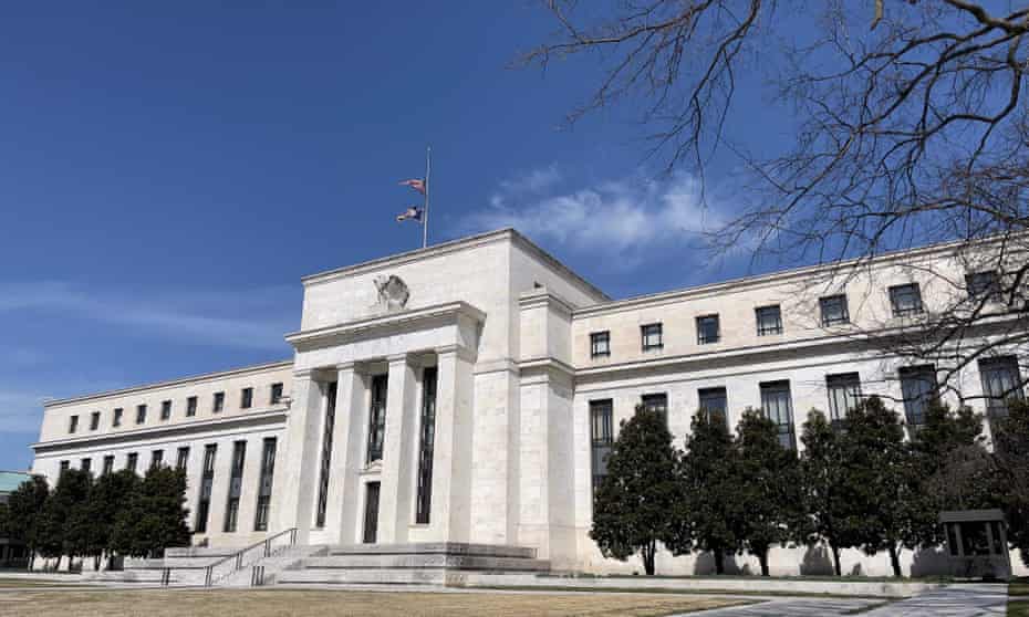 The Federal Reserve building in Washington DC.