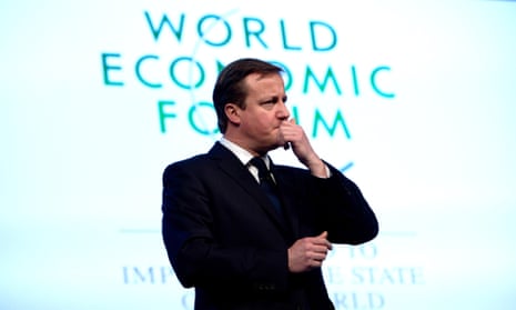 David Cameron at the World Economic Forum in Davos
