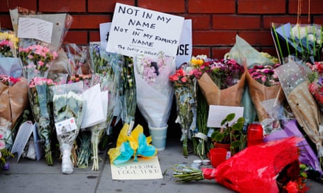 Floral tributes at the scene of the Finsbury Park terror attack in London
