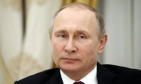 Vladimir Putin emphasised the denial by saying ‘no’ in English.