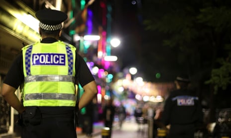 Police officers in Manchester