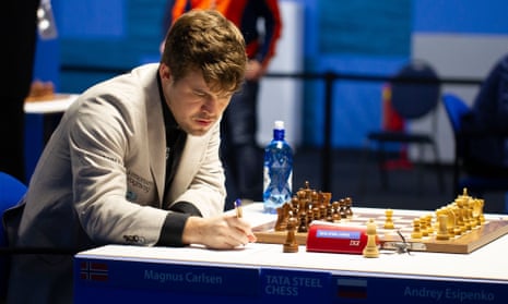 Magnus Carlsen at Wijk aan Zee in 2022