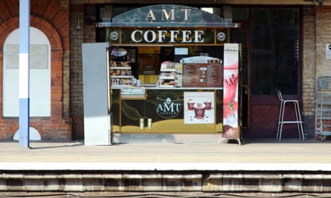 An AMT Coffee stall at Ipswich railway station.