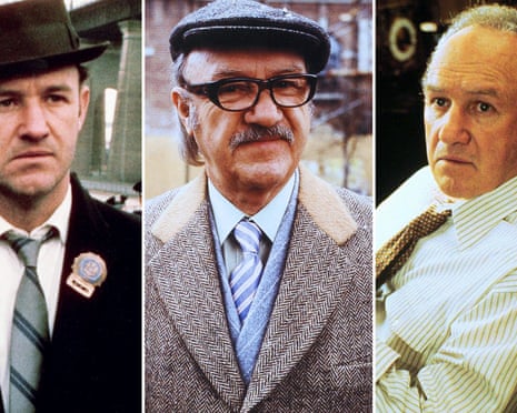 Gene Hackman in The French Connection, The Royal Tenenbaums, The Firm