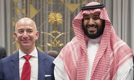 Jeff Bezos and Mohammad bin Salman