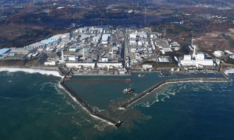 An aerial view of Fukushima Dai-ichi nuclear power plant in Okuma, which remains mostly-off-limits.