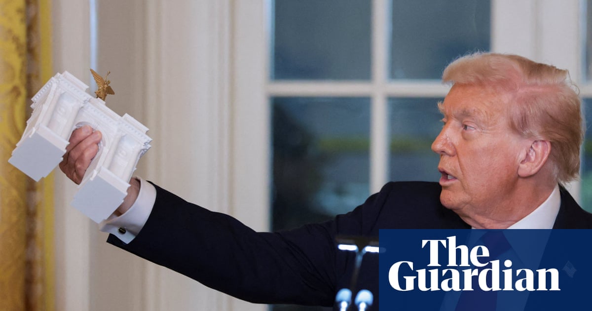 Waving his flag all over the place: Trump adds ‘Arc de Trump’ to presidential renovations