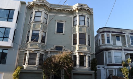The outside of the home of Iris Canada, 100 years old, is seen in San Francisco.