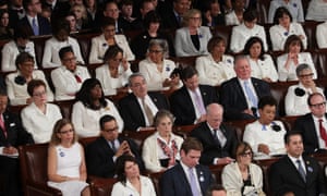 Members of congress in white.