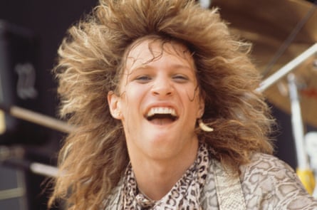 Bon Jovi on stage in Japan in 1984.