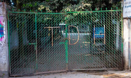 The gates bearing the letters TDH. The building was once the site of a children’s relief programme run by Terre des Hommes Netherlands (TDHn).
