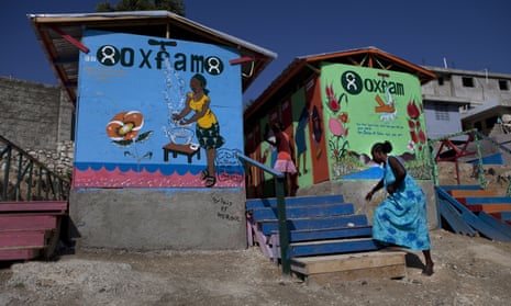 A latrine project led by Oxfam, in Port-au-Prince, Haiti, in 2011.