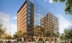 5 King St in Brisbane, the world’s tallest timber office building.
