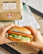 KFC’s new vegan burger.