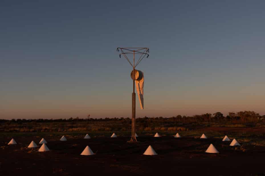 A windsock at Windorah airport