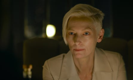Tilda Swinton in The Killer on Netflix.