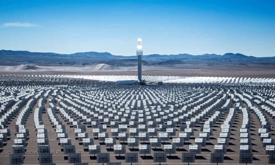 The Crescent Dunes solar reserve in Nevada.