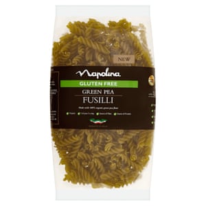 Green pea fusilli.