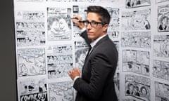 Alison Bechdel filling in the blacks on her work